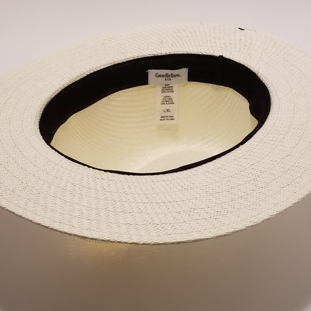 Men's Faux Panama Safari Fedora With Twill Band - Picture 2 of 3
